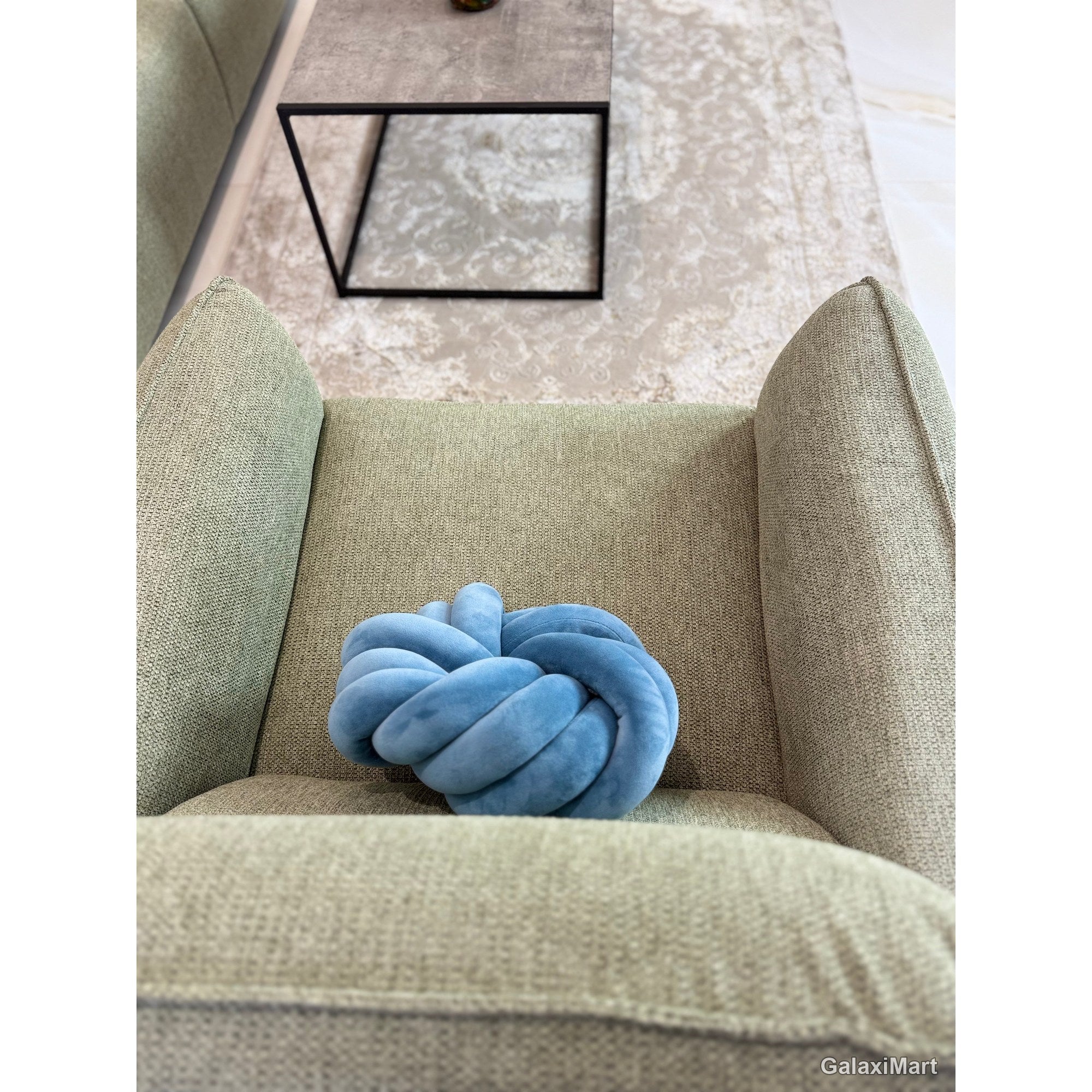 Ascot Green Fabric Armchair