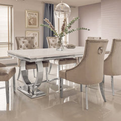 Arianna Dining Table – Modern 6 Seater Dining Table for Dining Room