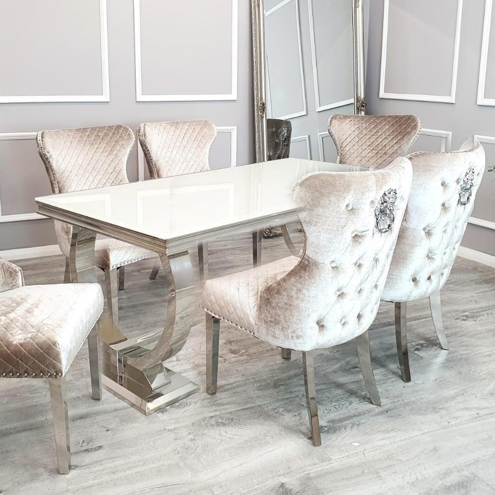Arianna Dining Table – Modern 6 Seater Dining Table for Dining Room