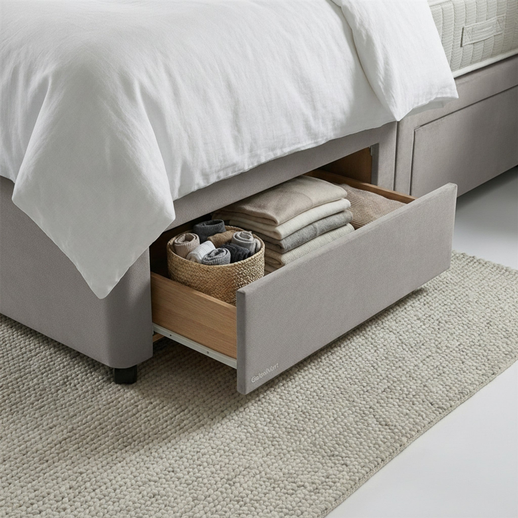 Artisan Divan Bed with Storage | Single, Double & King Size | 25 Fabric Colours