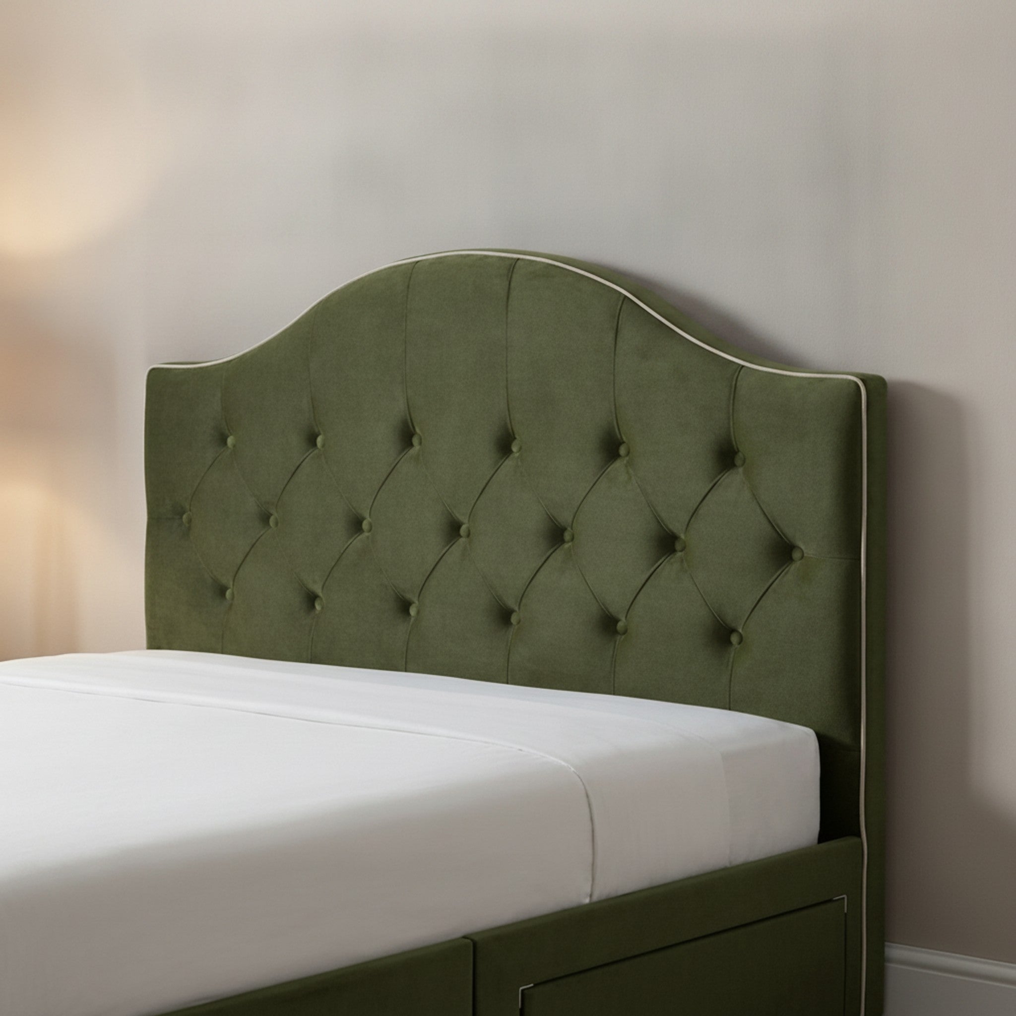 Artisan Divan Bed with Storage | Single, Double & King Size | 25 Fabric Colours