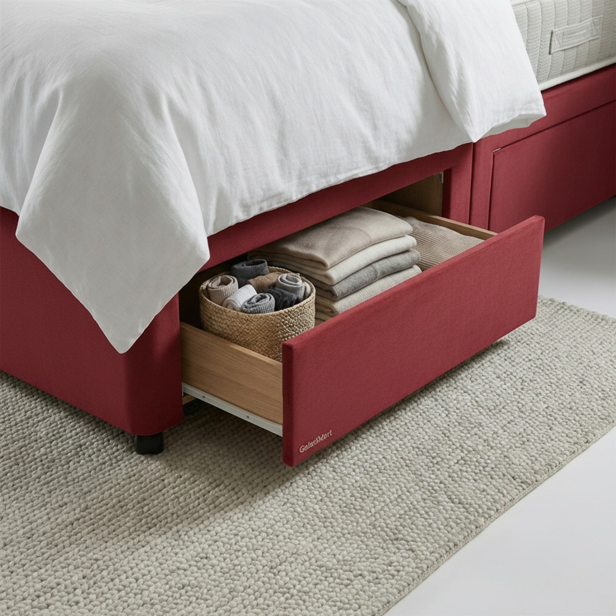 Artisan Divan Bed with Storage | Single, Double & King Size | 25 Fabric Colours