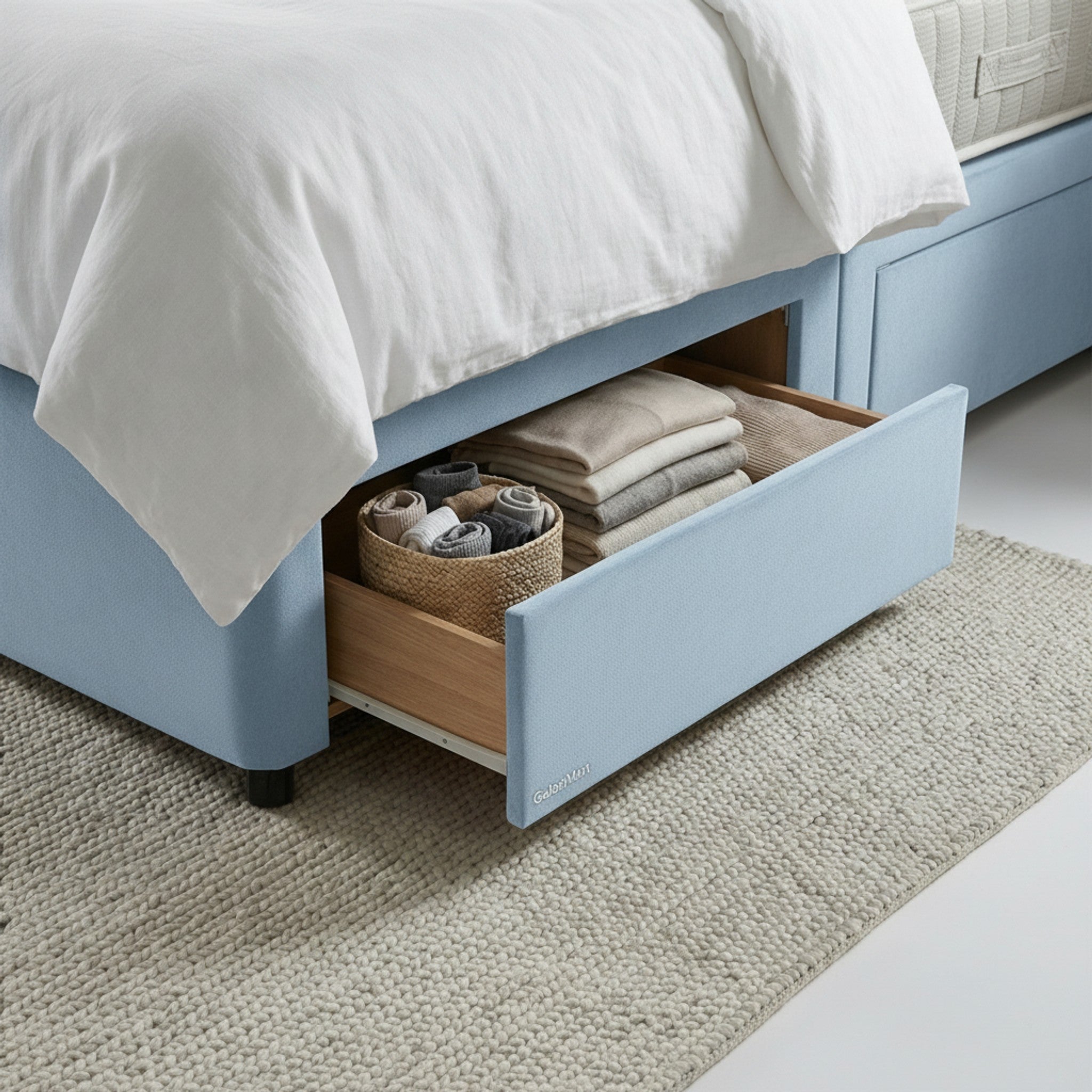 Artisan Divan Bed with Storage | Single, Double & King Size | 25 Fabric Colours