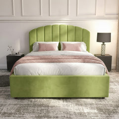 Berkshire Lime Ottoman Bed - Gas-Lift Storage & Style