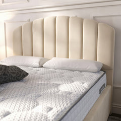 Cream Berkshire Ottoman Bed with Gas-Lift Storage
