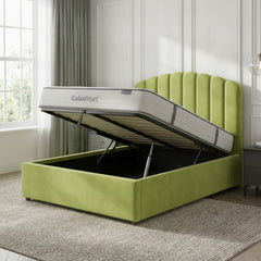 Berkshire Lime Ottoman Bed - Gas-Lift Storage & Style