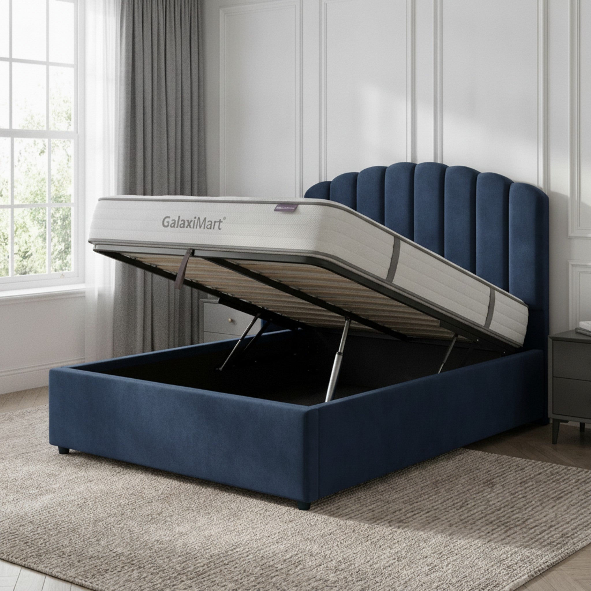 Berkshire Marine Ottoman Bed with Gas-Lift Storage