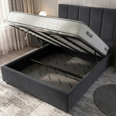 Bristol Ottoman Bed - Steel | Gas-Lift Storage