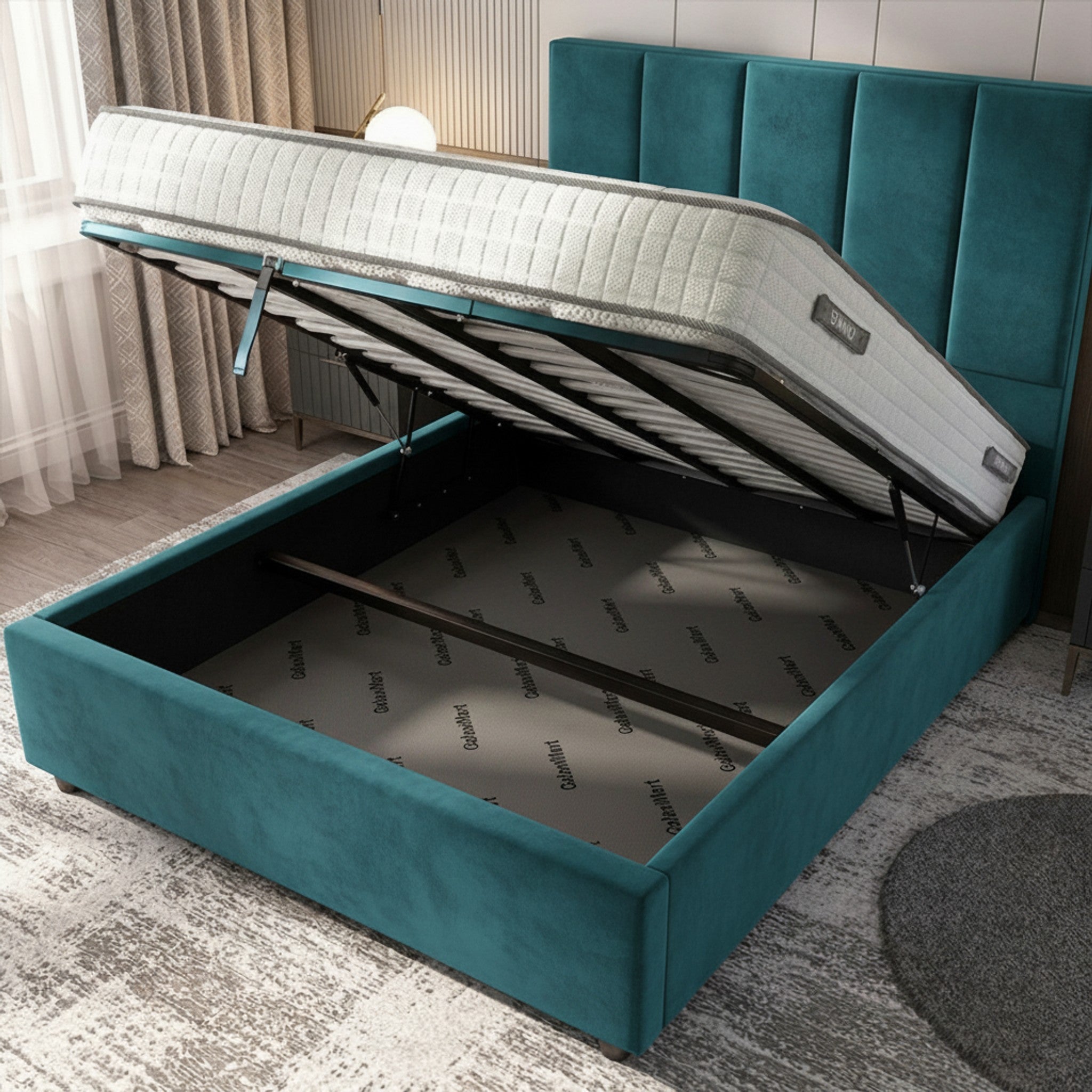 Bristol Ottoman Bed - Vibrant Turquoise
