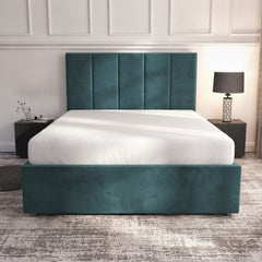 Bristol Teal Ottoman Bed with Gas-Lift Storage