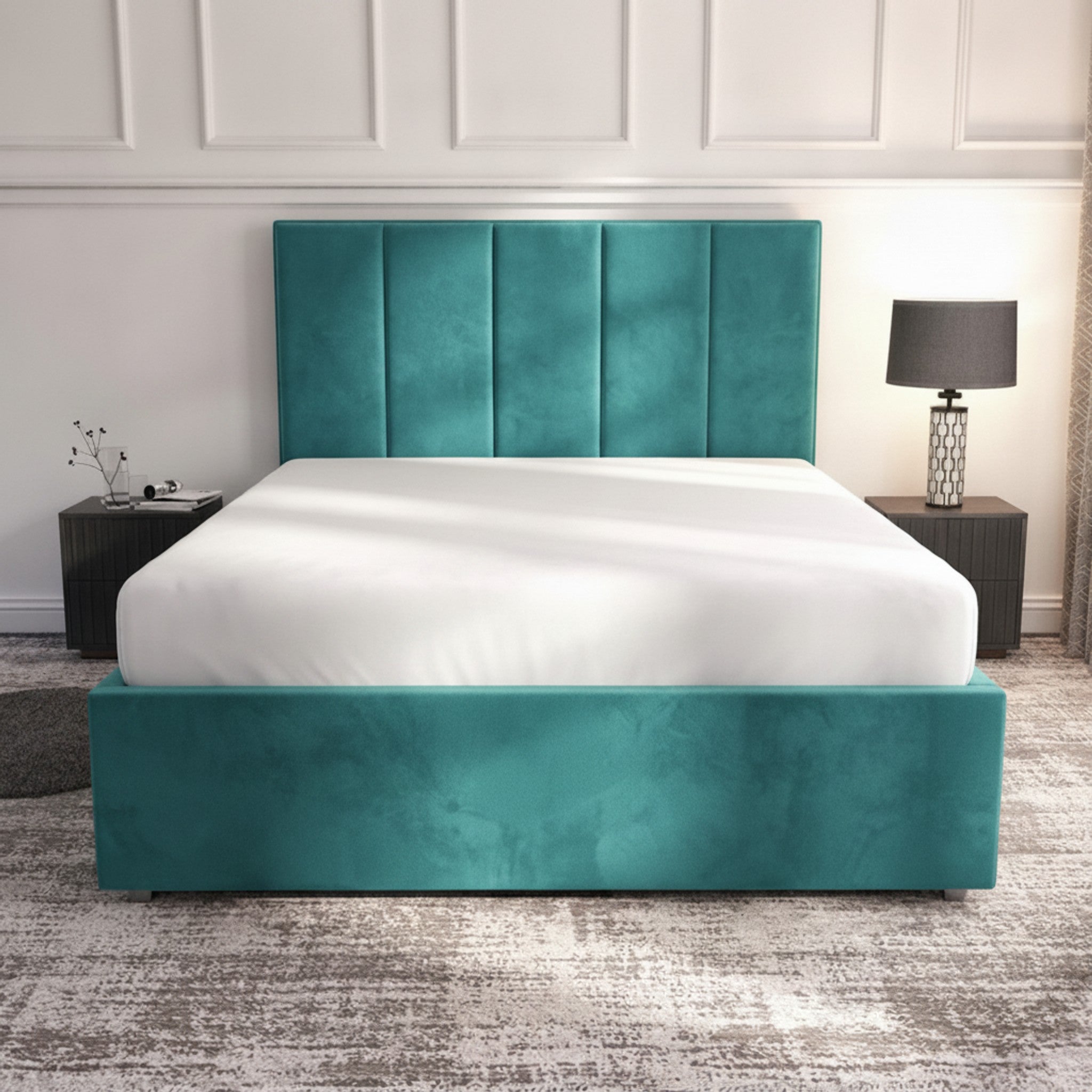 Bristol Ottoman Bed - Vibrant Turquoise