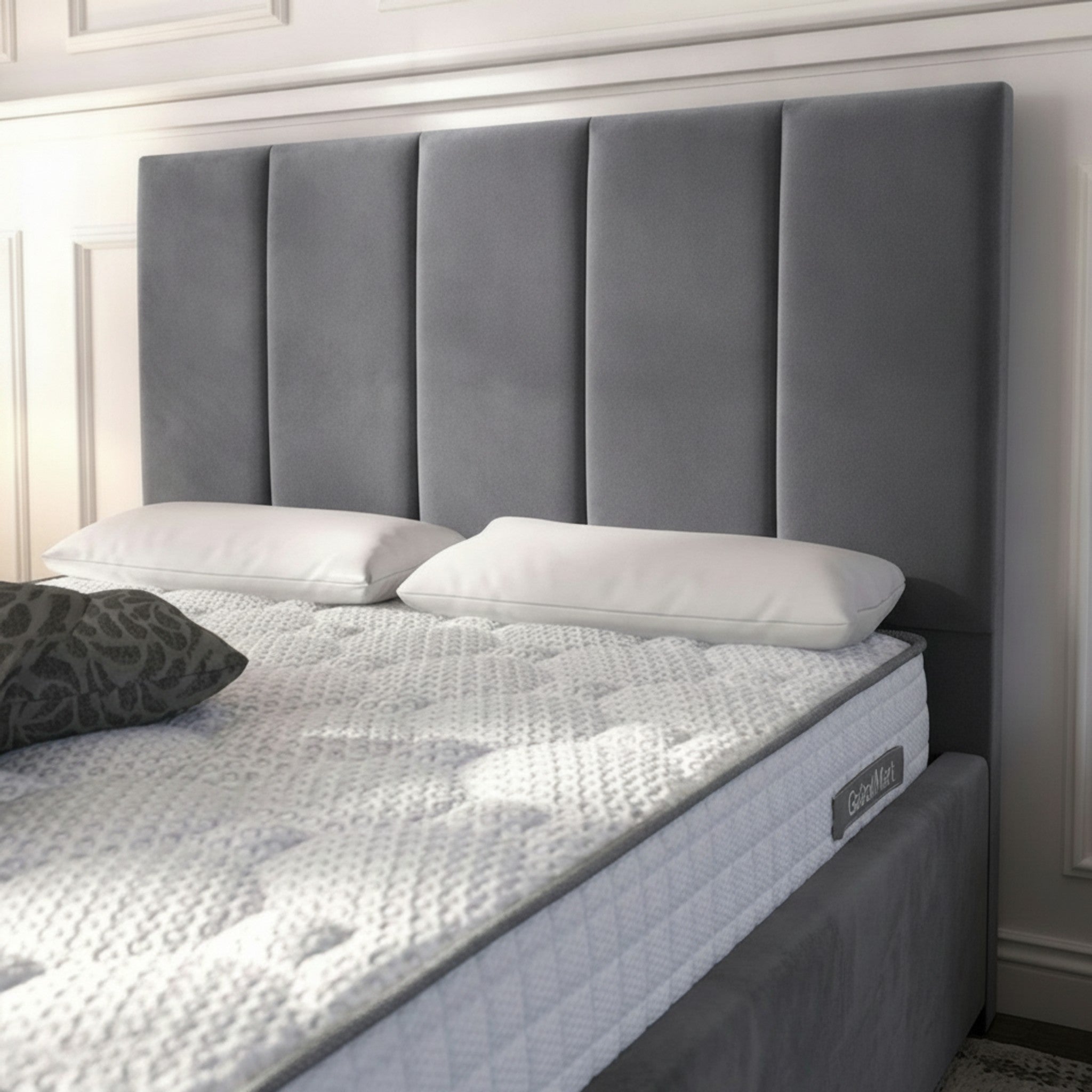 Bristol Ottoman Bed - Steel | Gas-Lift Storage
