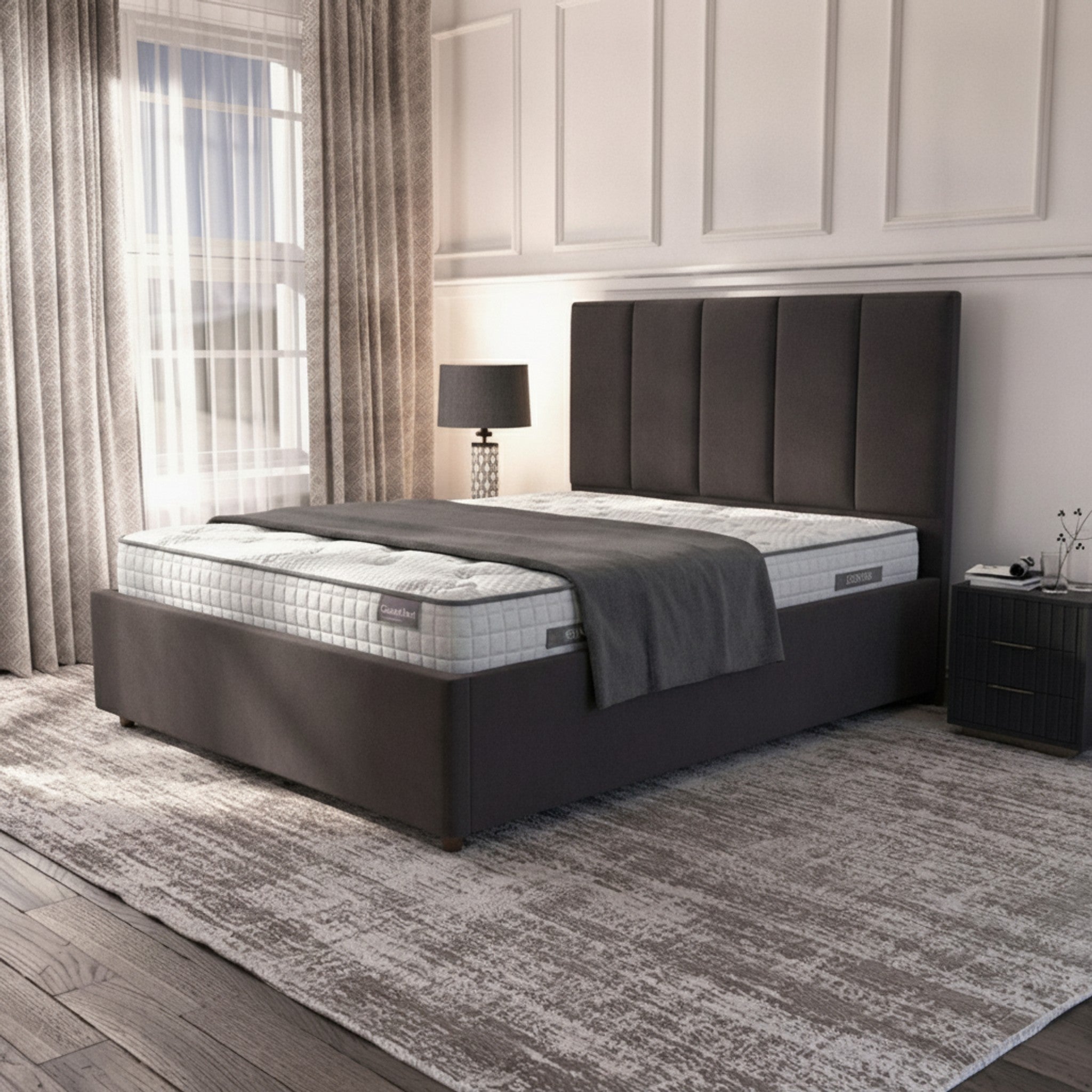 Bristol Ottoman Bed - Elephant Gas-Lift Storage