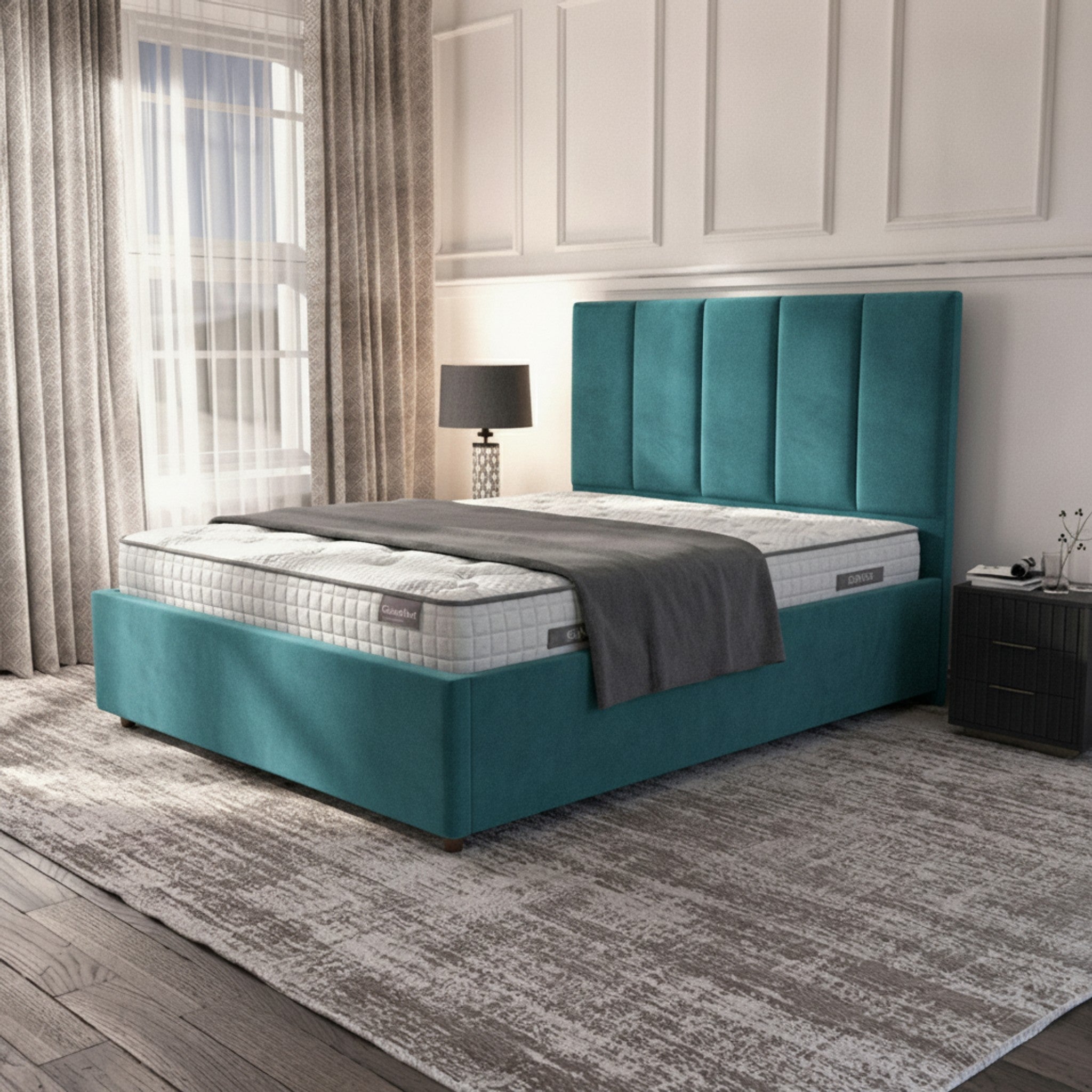 Bristol Ottoman Bed - Vibrant Turquoise