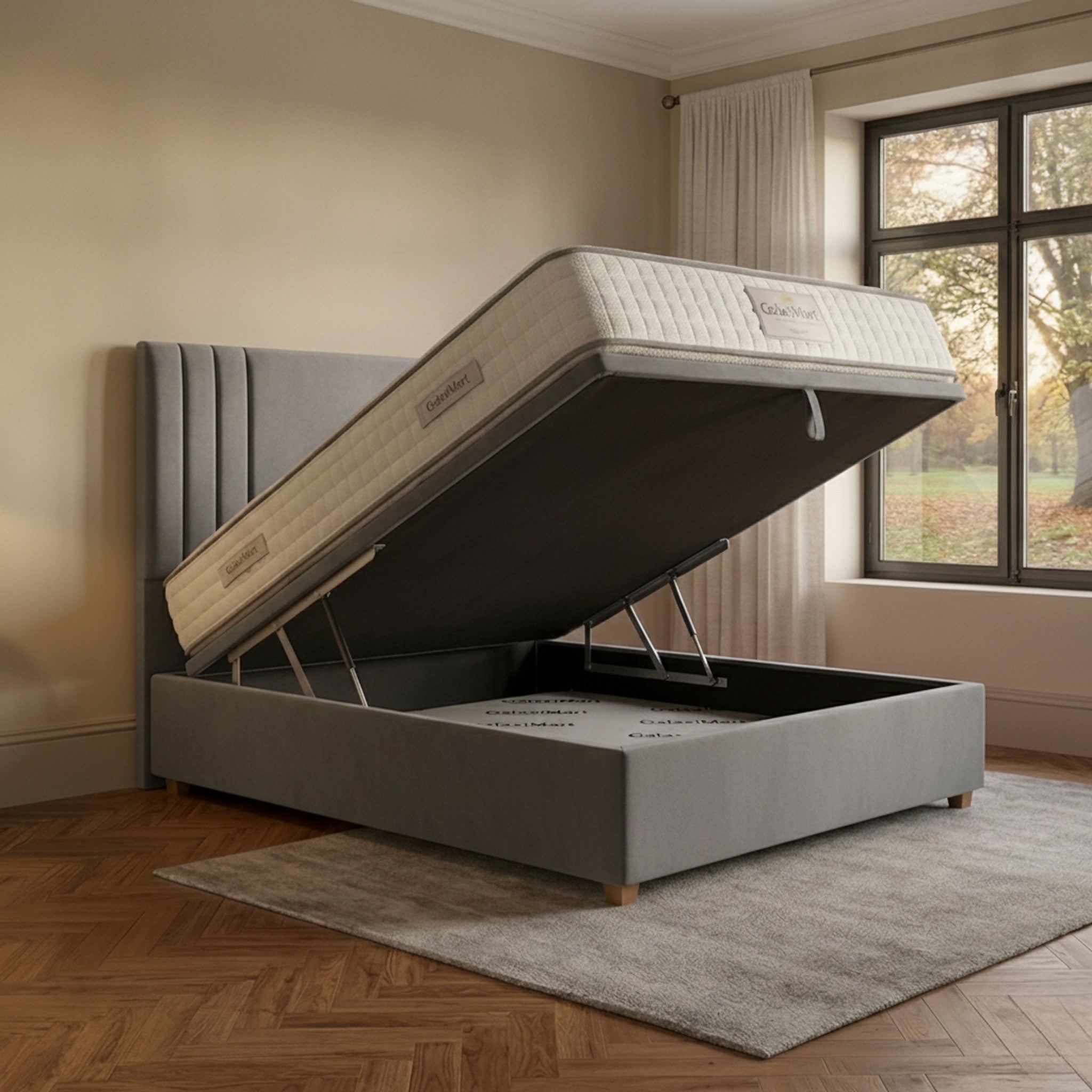 Burlington Ottoman Bed - Steel