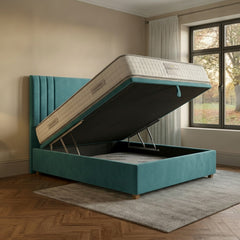 Burlington Ottoman Bed - Vibrant Turquoise Storage