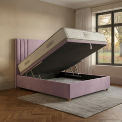 Burlington Lilac Ottoman Bed with Gas-Lift Storage