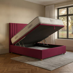 Burlington Ottoman Bed Cerise - Gas Lift Storage