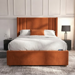 Burnt Orange Burlington Ottoman Bed