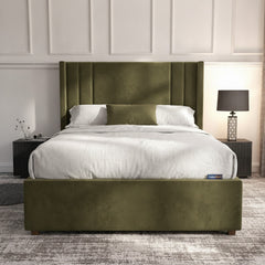 Burlington Ottoman Bed - Olive Green Storage