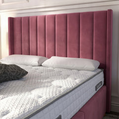 Burlington Ottoman Bed Cerise - Gas Lift Storage