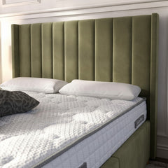 Burlington Ottoman Bed - Olive Green Storage
