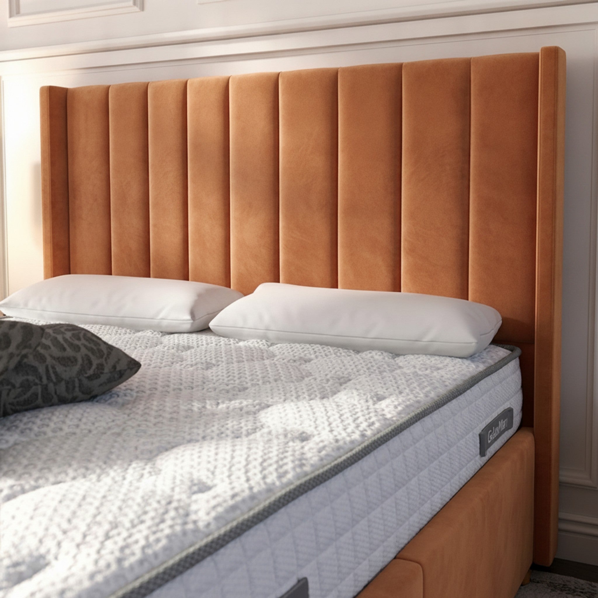 Burnt Orange Burlington Ottoman Bed