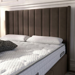 Burlington Ottoman Bed - Bourneville with Gas-Lift Storage
