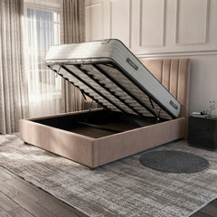 Burlington Pebble Ottoman Bed with Gas-Lift Storage