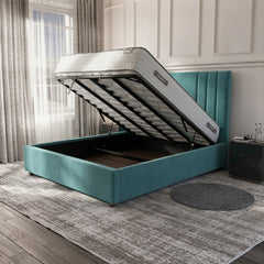 Burlington Ottoman Bed - Vibrant Turquoise Storage