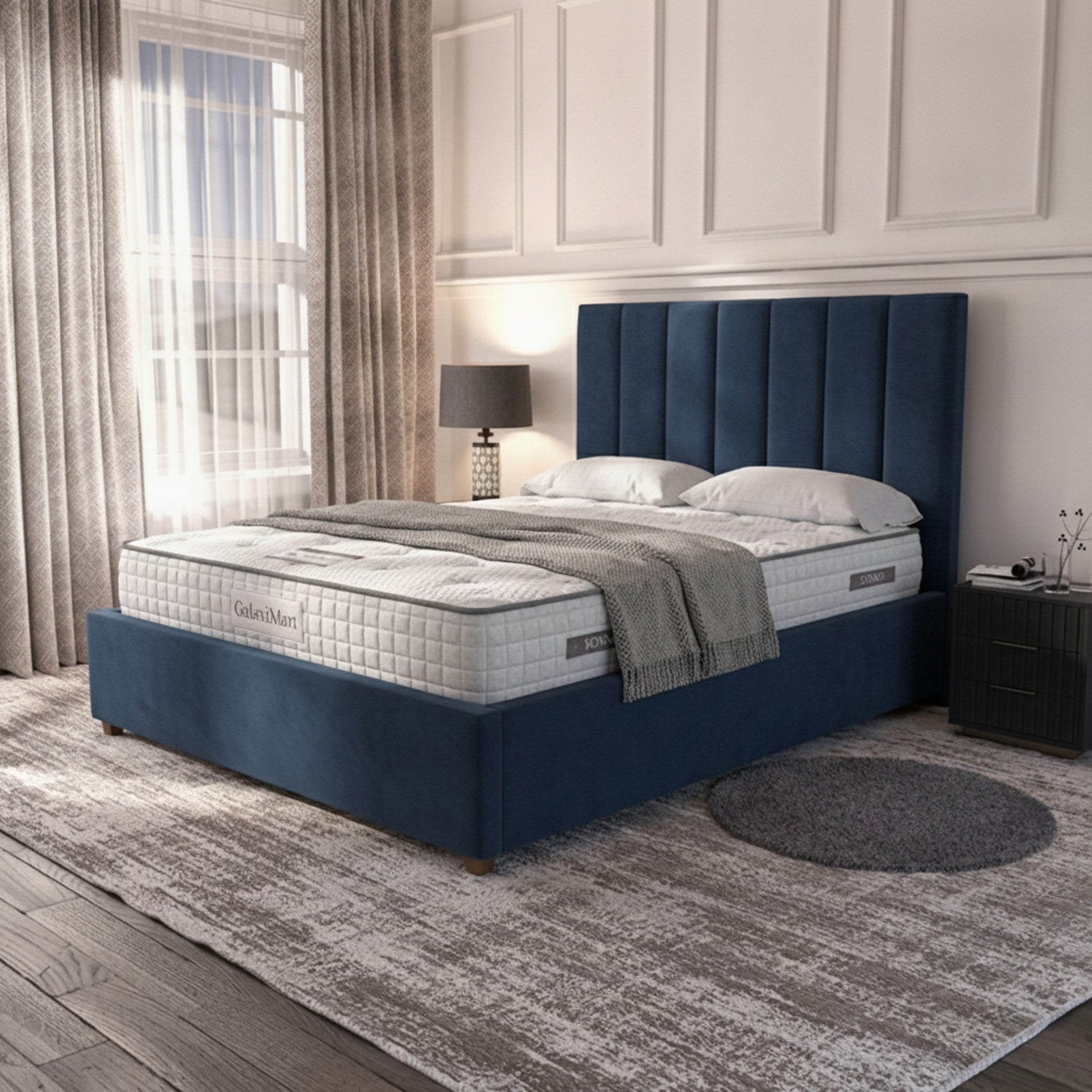Burlington Marine Ottoman Bed with Gas-Lift Storage