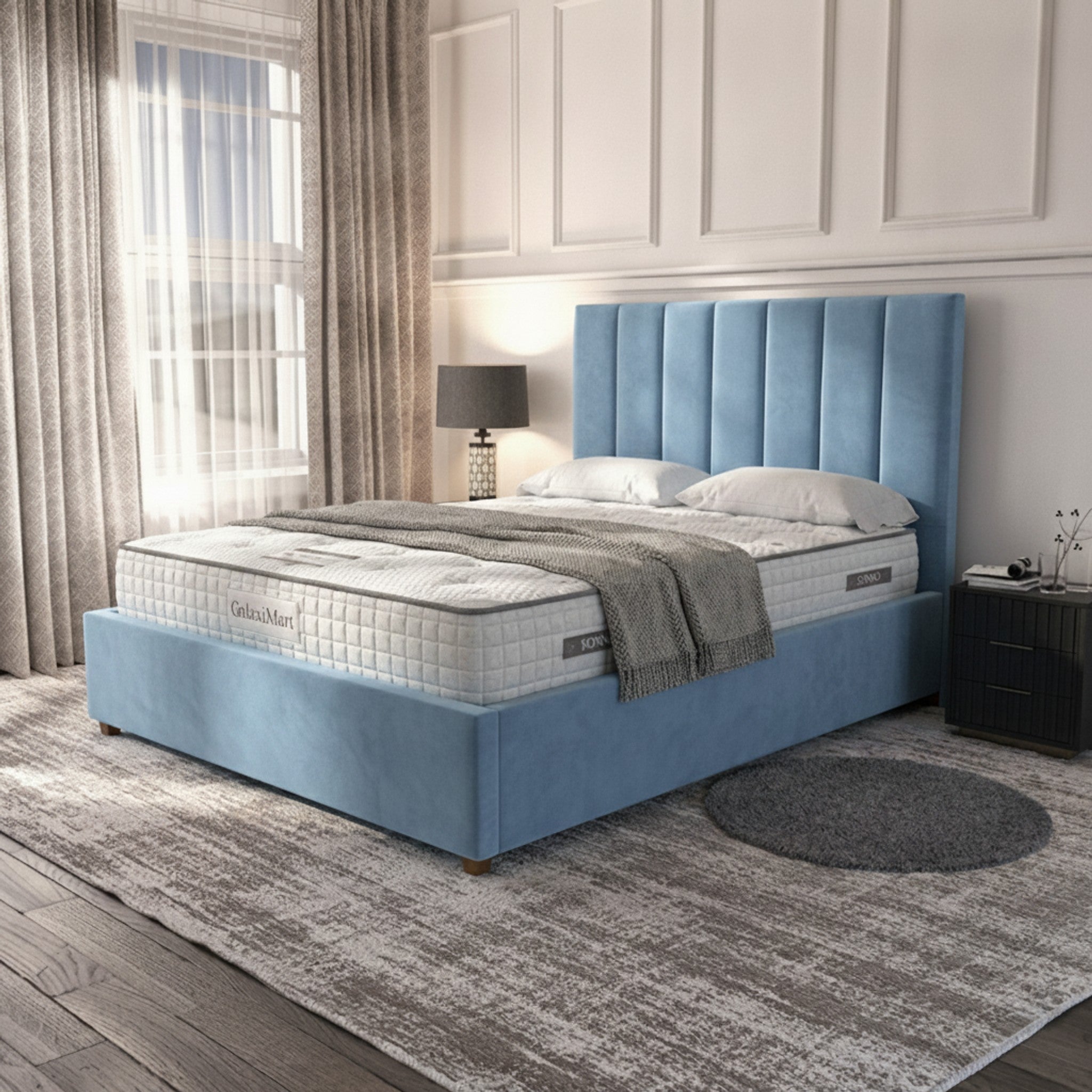 Burlington Sky Ottoman Bed with Gas-Lift Storage