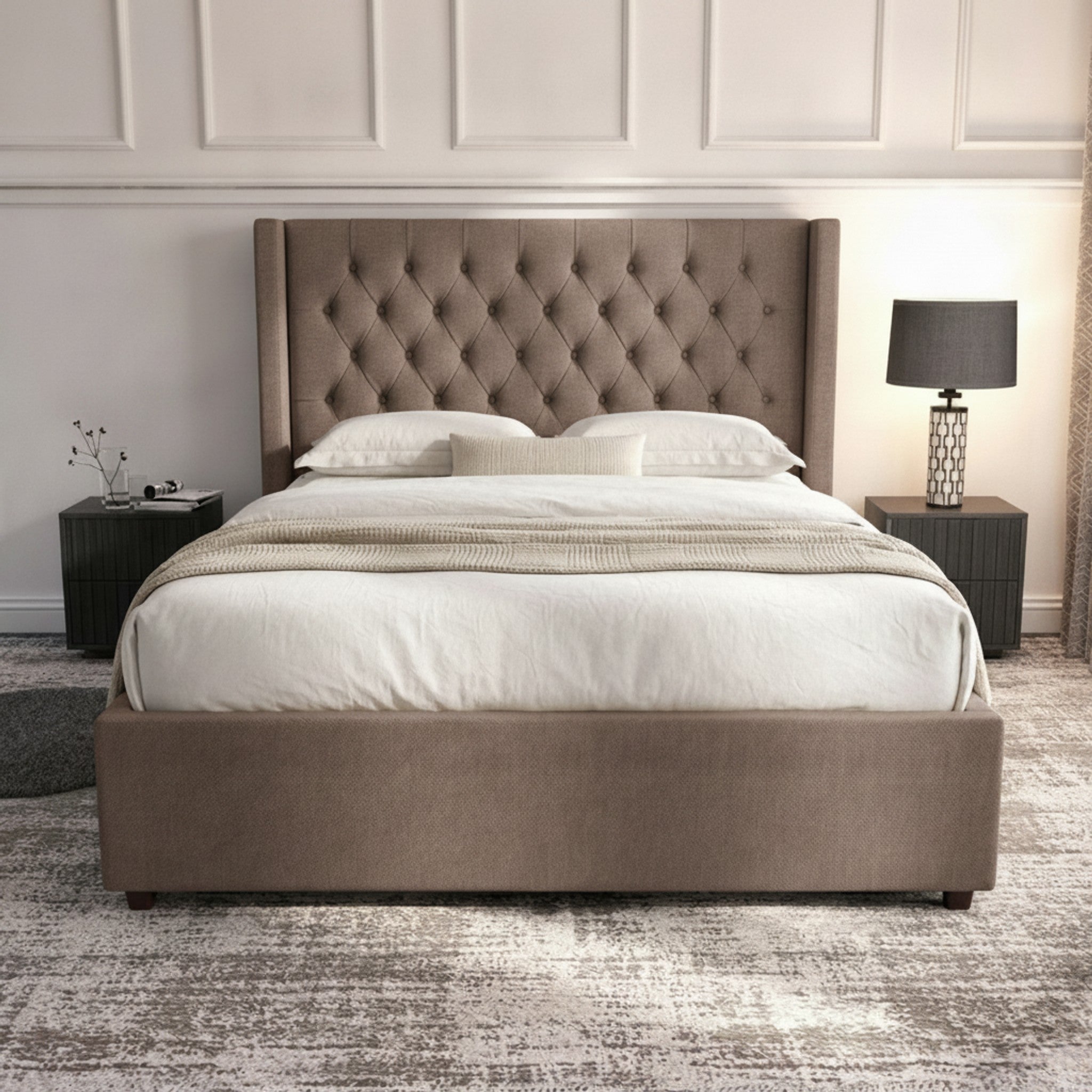Camden Mole Ottoman Bed with Gas-Lift Storage