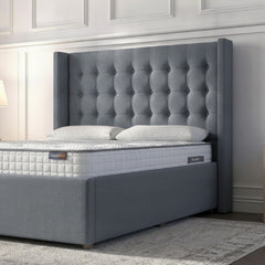 Camden Steel Ottoman Bed with Gas-Lift Storage