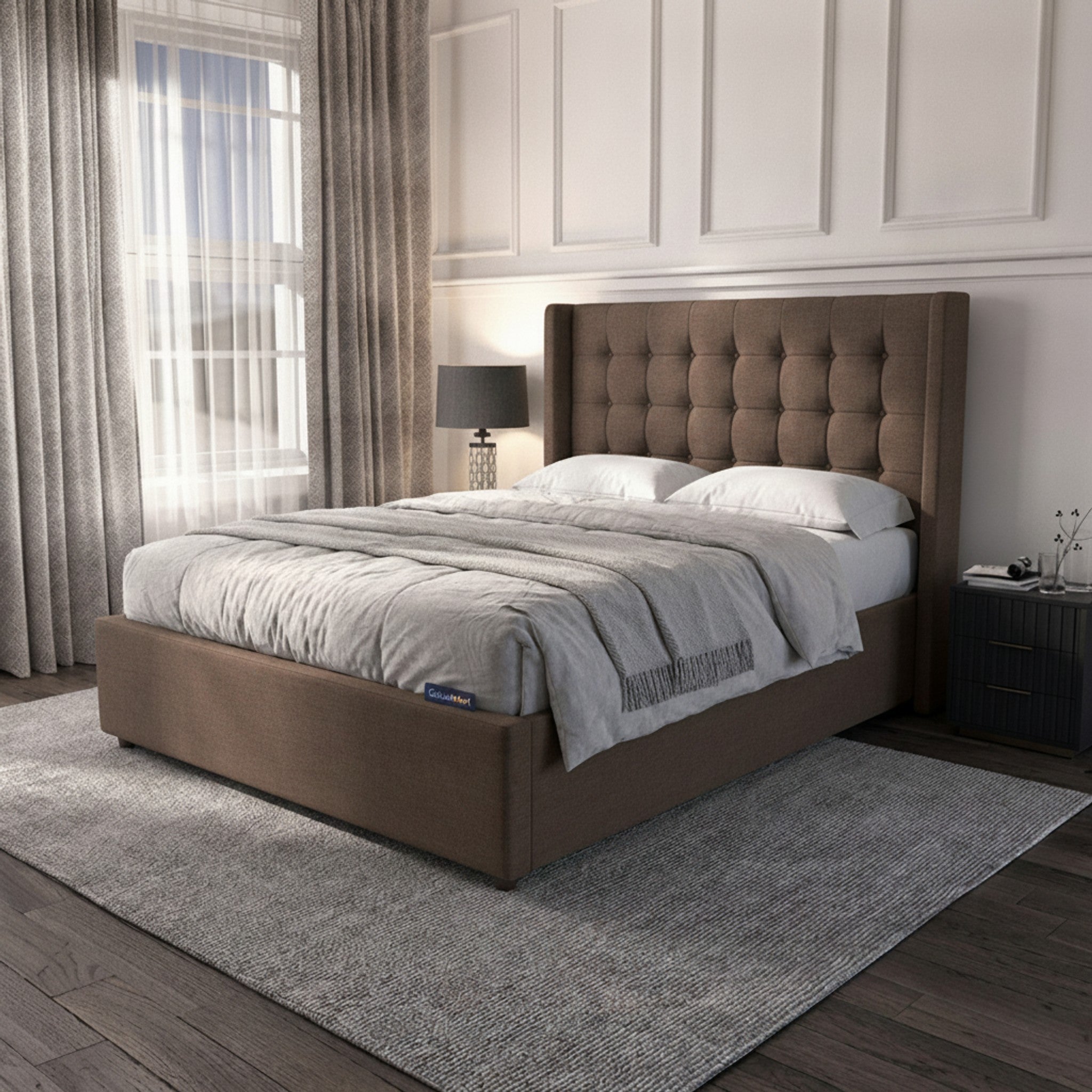 Camden Mole Ottoman Bed with Gas-Lift Storage