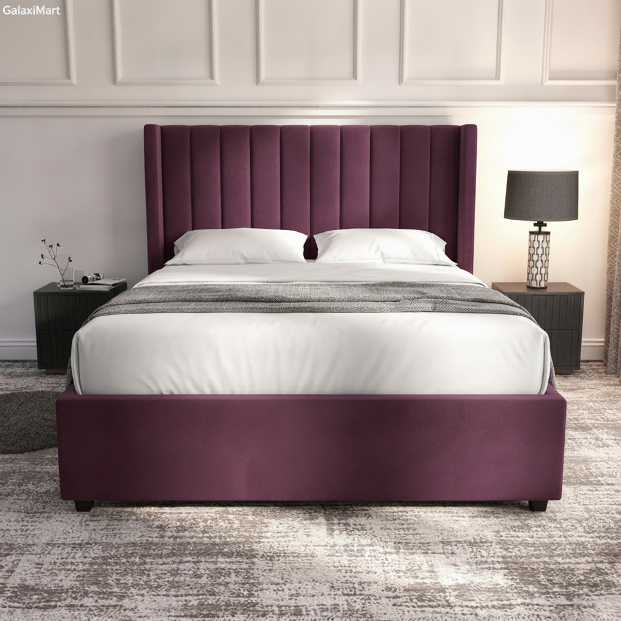 Cerise Carlton Ottoman Bed | Gas-Lift Storage