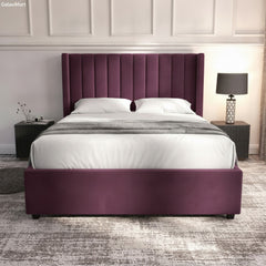 Cerise Carlton Ottoman Bed | Gas-Lift Storage