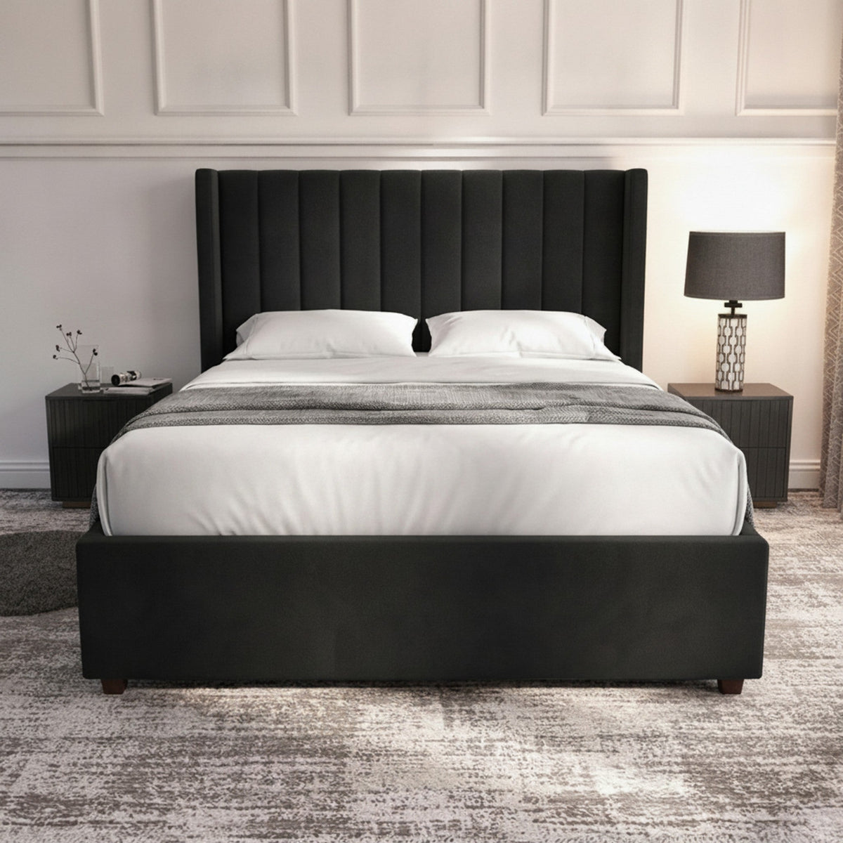 Carlton Ottoman Bed - Ebony | Premium Storage Bed