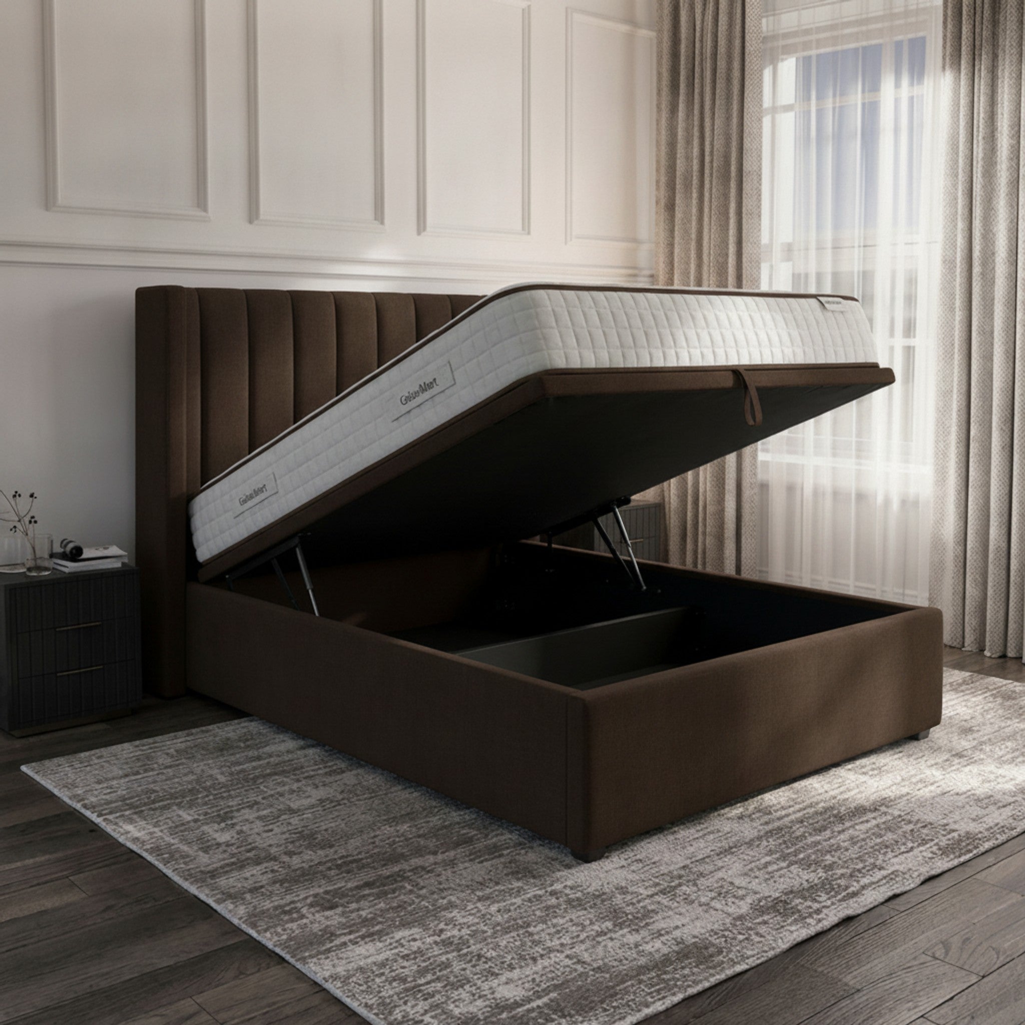 Carlton Bourneville Ottoman Bed | Premium Gas-Lift Storage