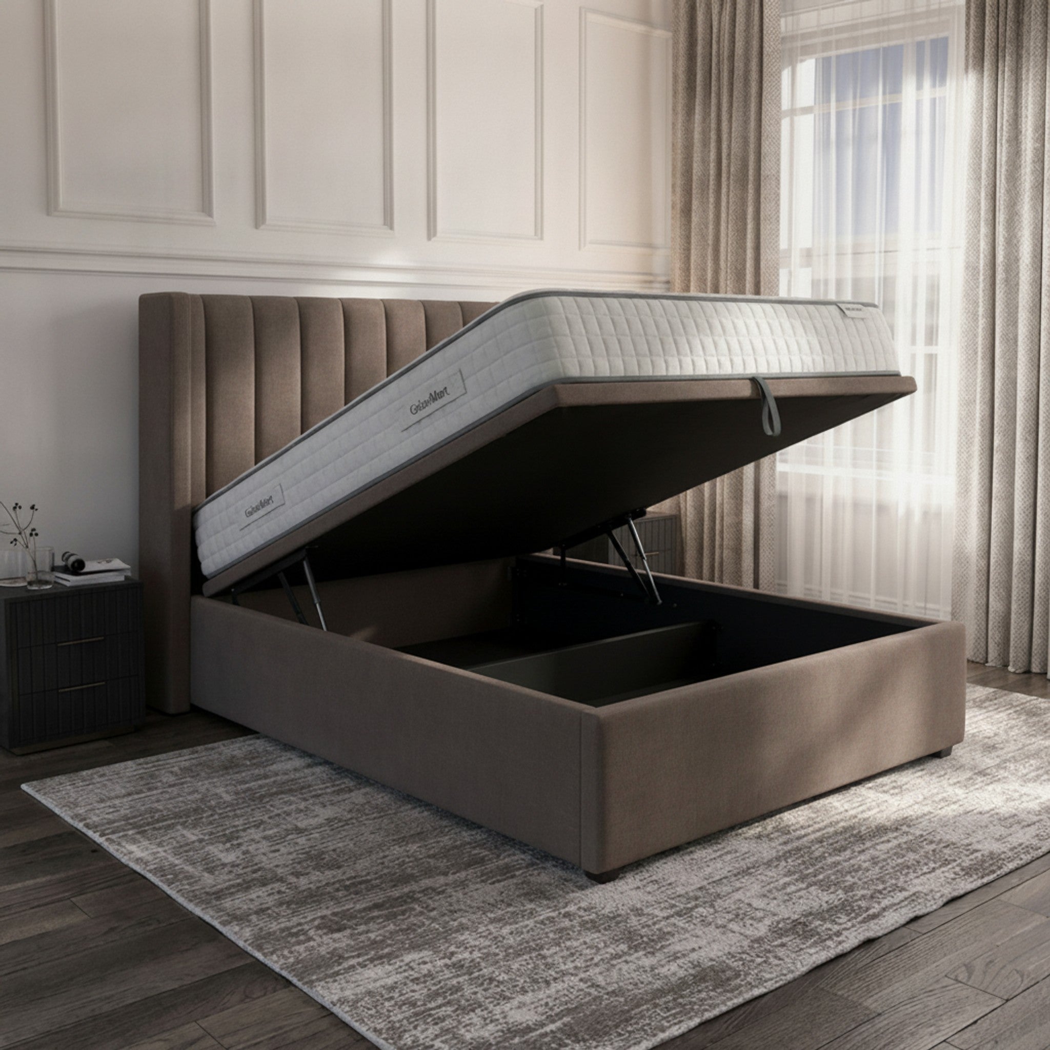 Carlton Elephant Ottoman Bed - Luxurious Storage
