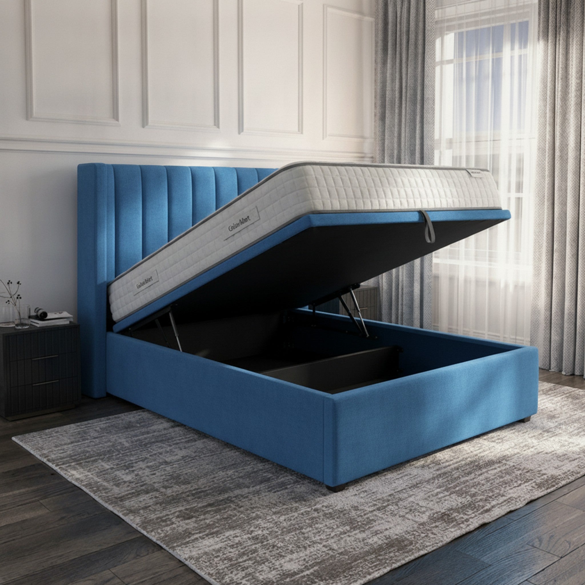 Carlton Sky Ottoman Bed with Gas-Lift Storage