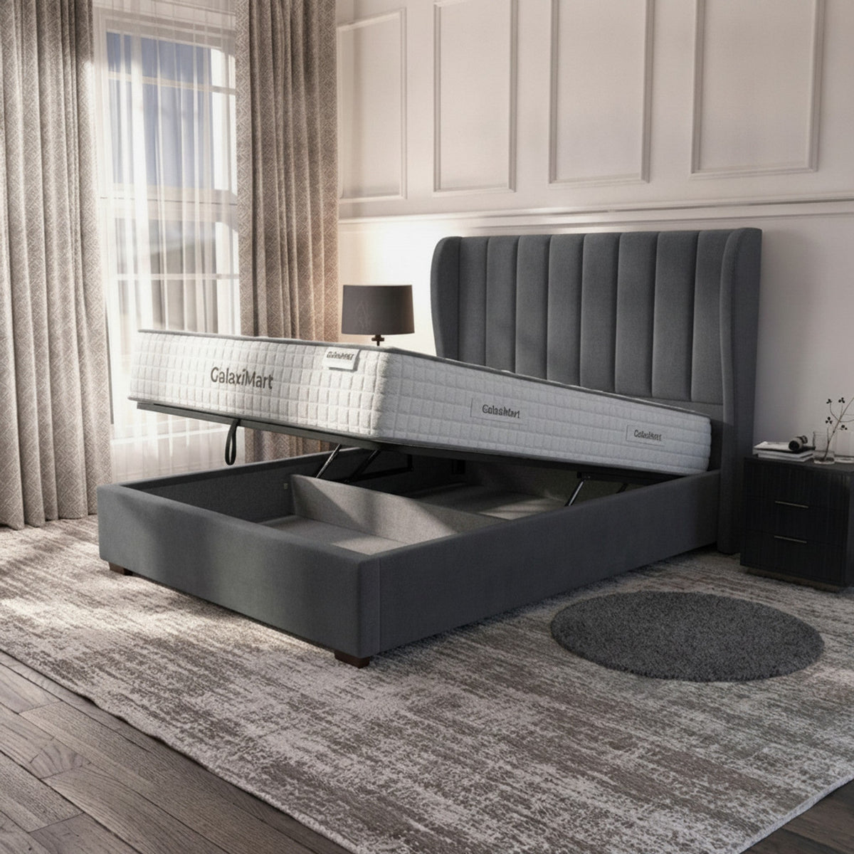 Carlton Steel Ottoman Bed