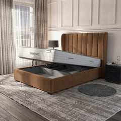 Carlton Ottoman Bed - Elegant Mole Upholstery