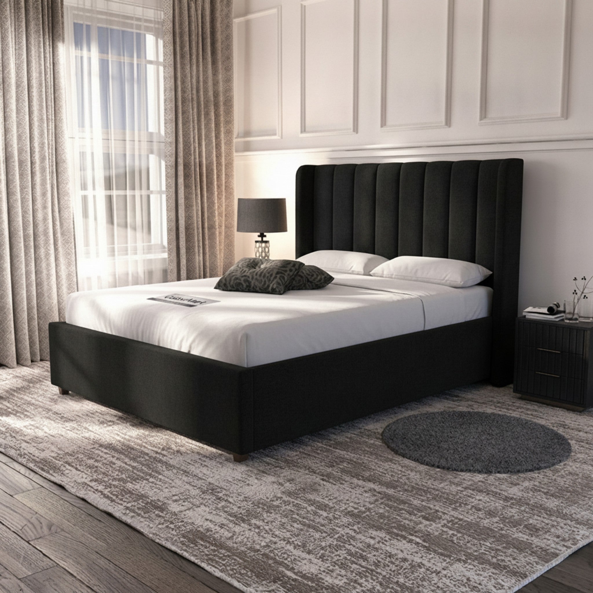 Carlton Ottoman Bed - Ebony | Premium Storage Bed