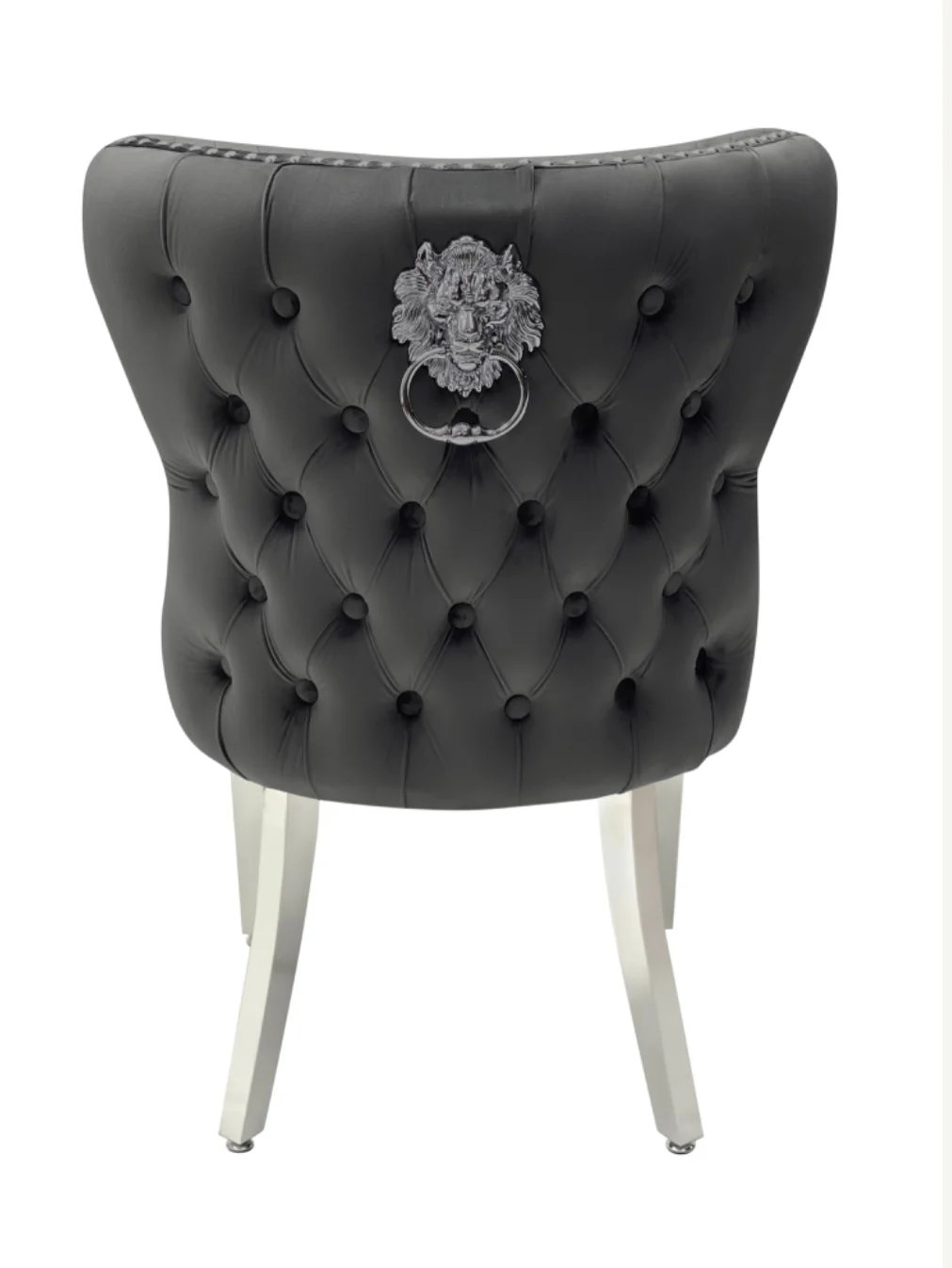 Chelsea Round White Marble Dining Set - Valentino Grey Chairs