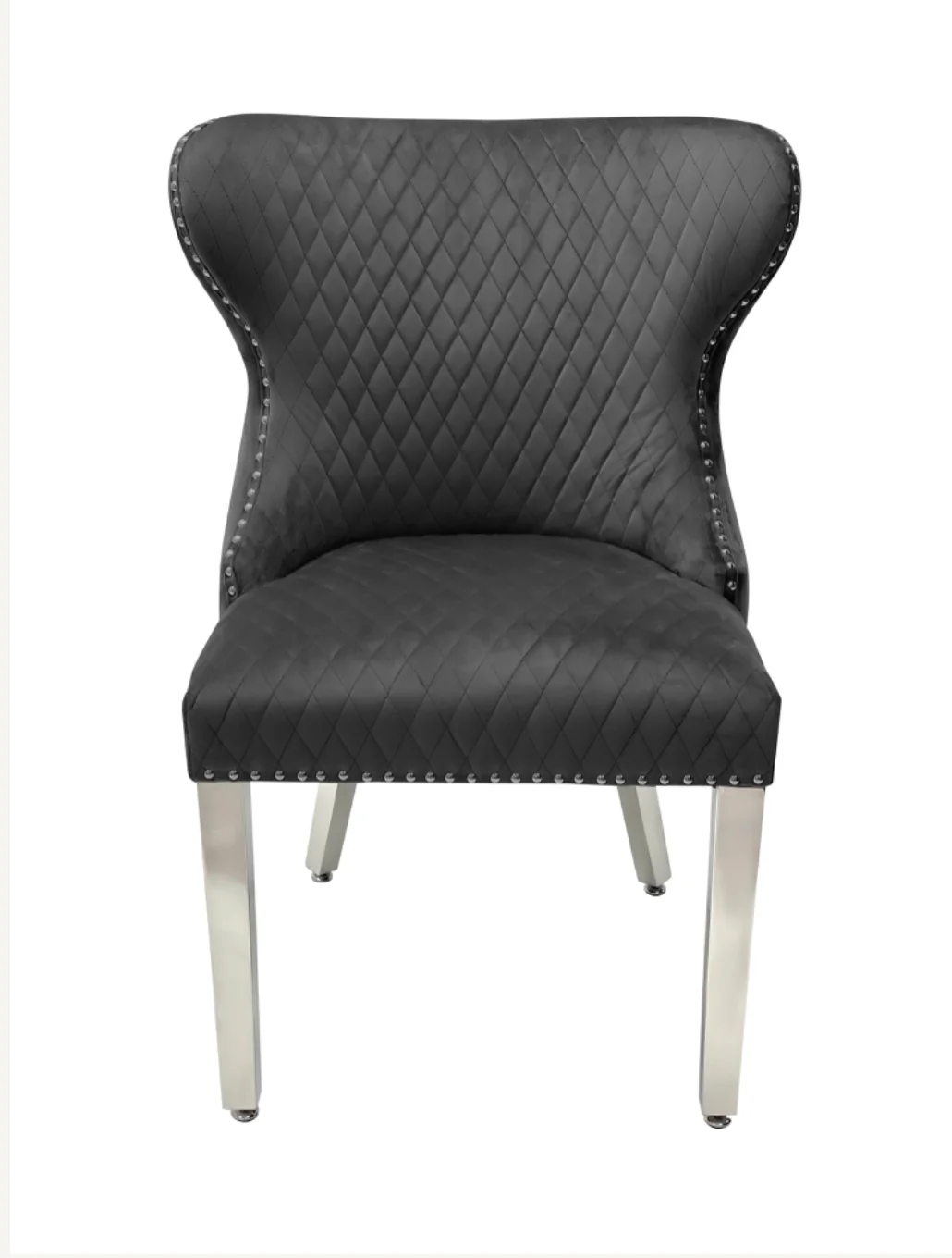 Chelsea Round White Marble Dining Set - Valentino Grey Chairs