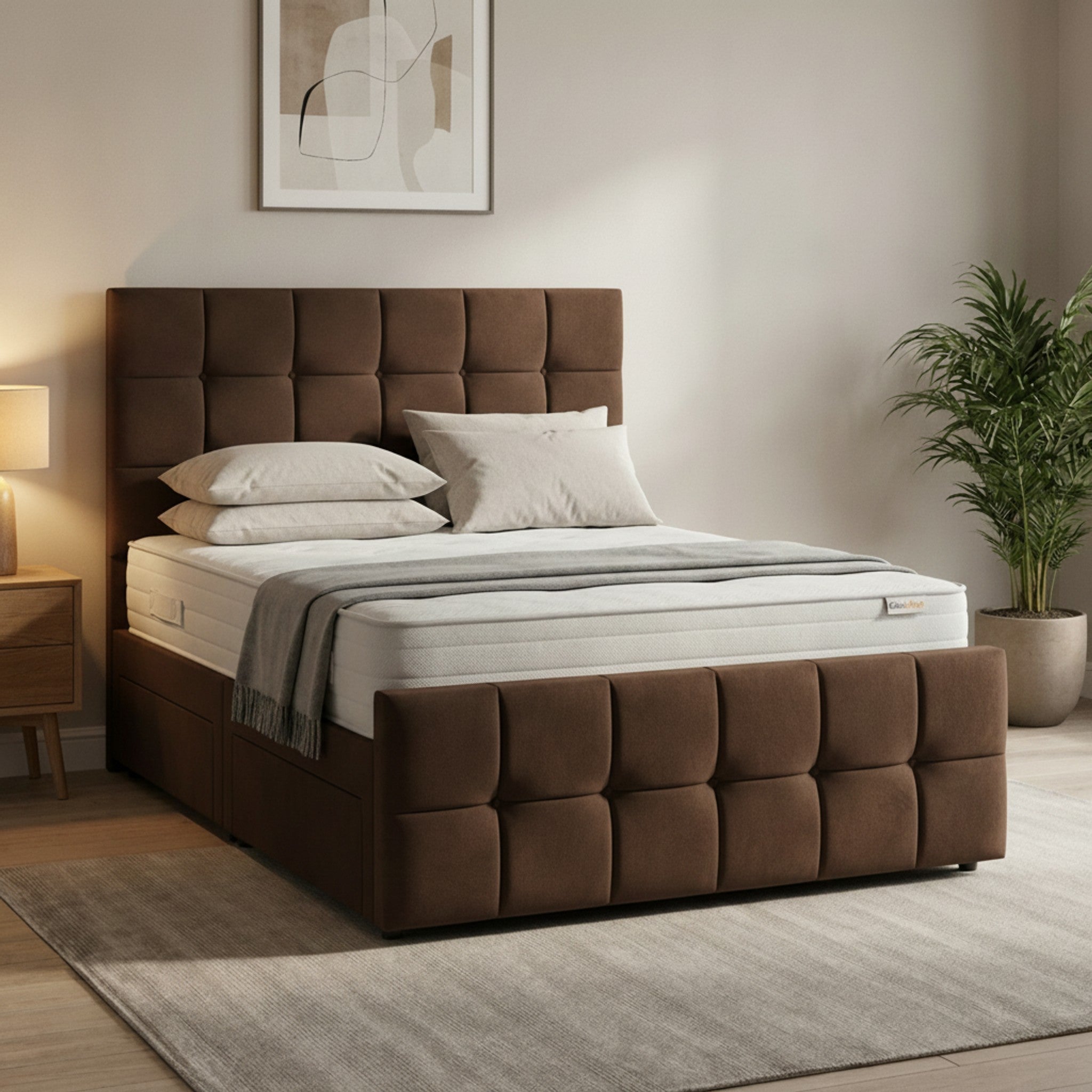 Bourneville Cube Divan Bed with Storage