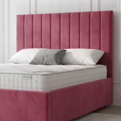Cerise Cubic Panel Ottoman Bed