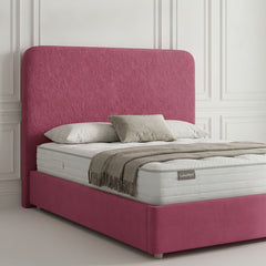 Cerise Curb Plain Ottoman Bed with Storage