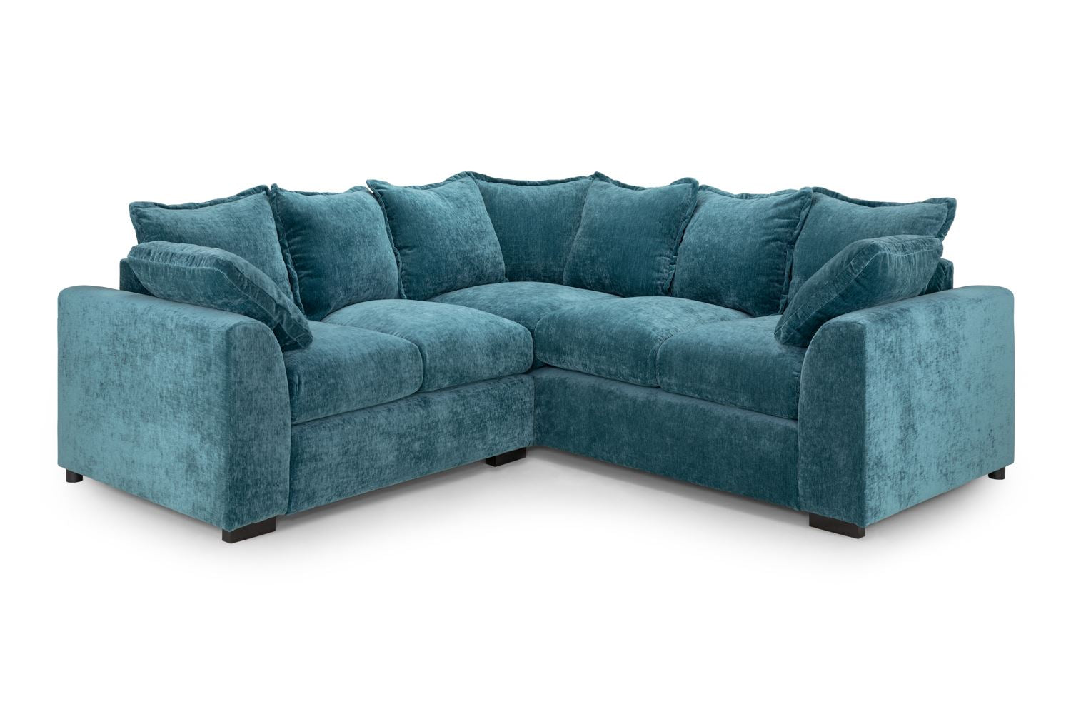 Colbee Large Corner Sofa 5 Seater Fabric Teal/Natural/Grey Modern Lounge Sofa